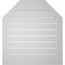 Ekena Millwork Octagonal Top Surface Mount PVC Gable Vent w/ 2"W x 1-1/2"P Brickmould Frame, 28"W x 30"H GVPOT28X3002SF - alternate 4